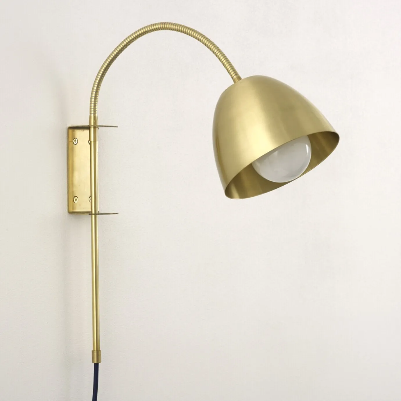 "Flexi Neck" Swing Arm Wall Light - Bracketed