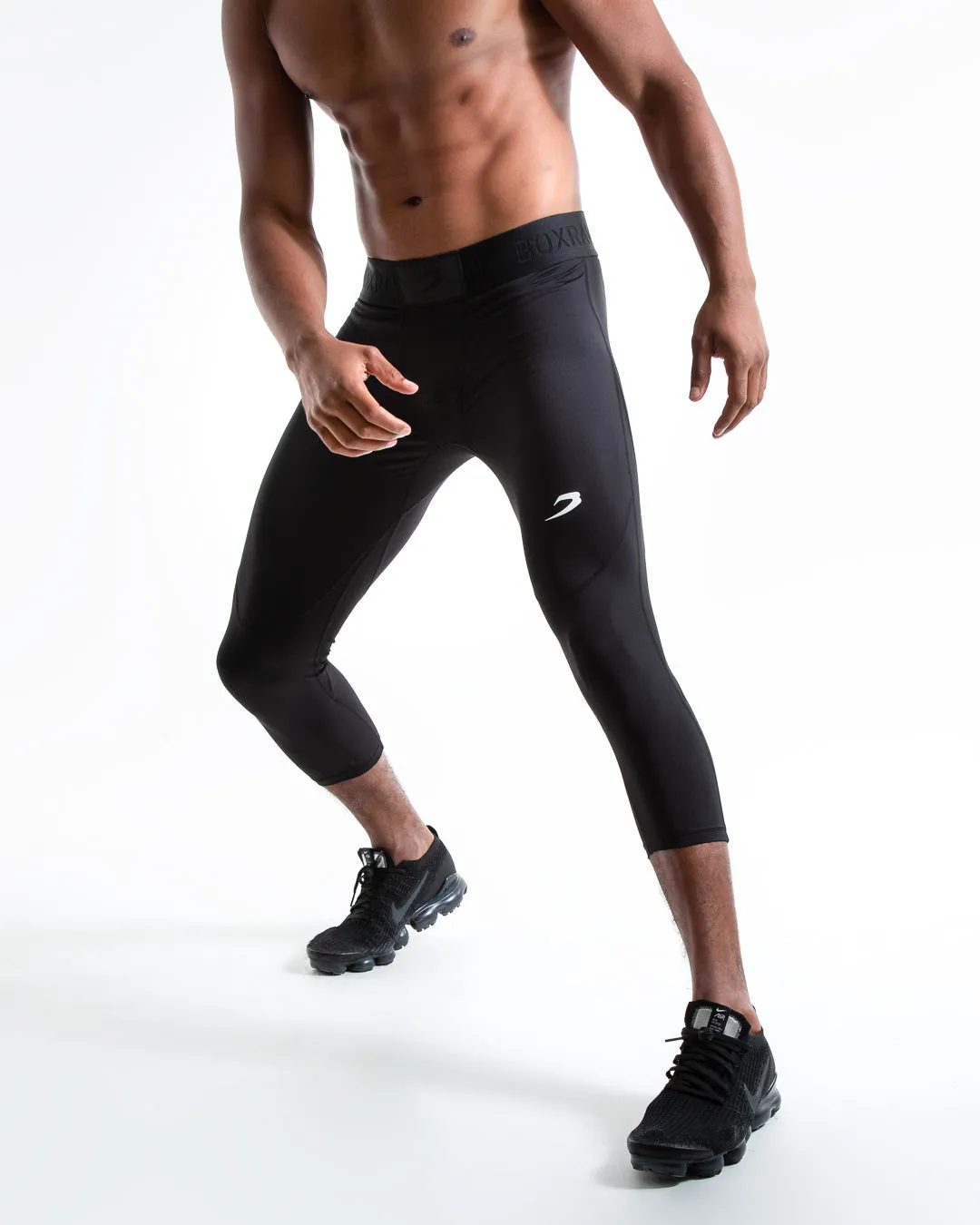 Saddler Compression 3/4 Leggings - Black