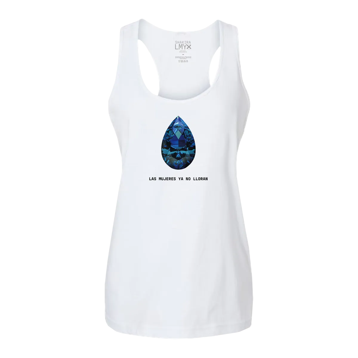 Sapphire Gem Tank - Heather White