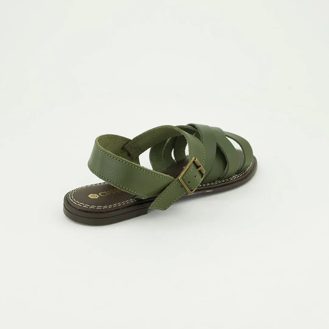 Strappy Sandal.Choc Insole.