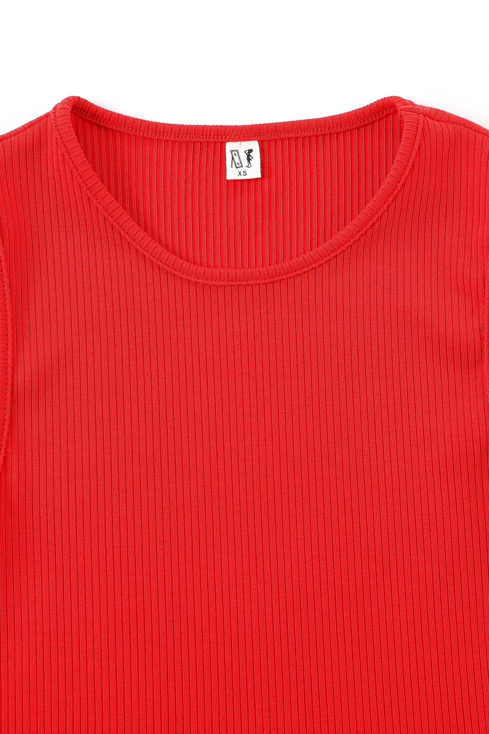 Tencel Rib Tank Maraschino