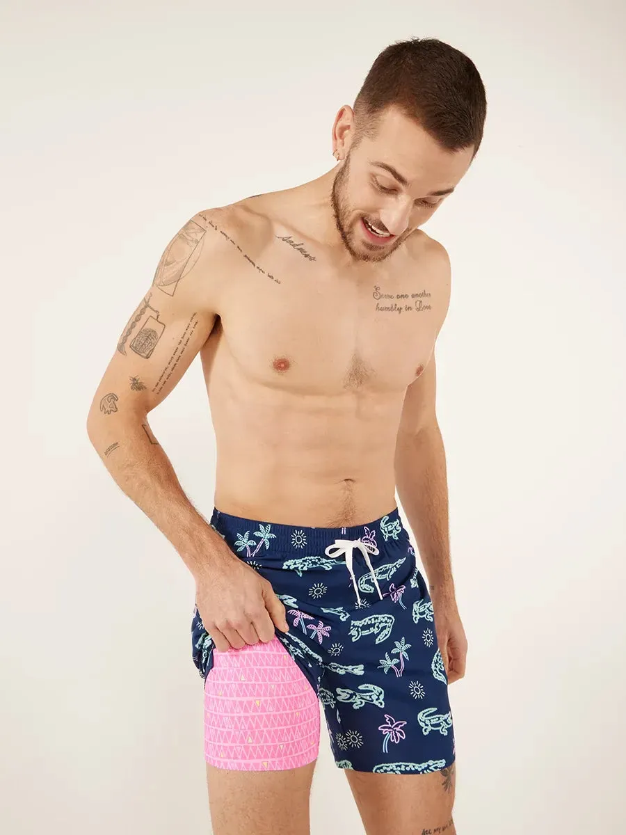 The Neon Glades 7" (Classic Lined Swim Trunk)