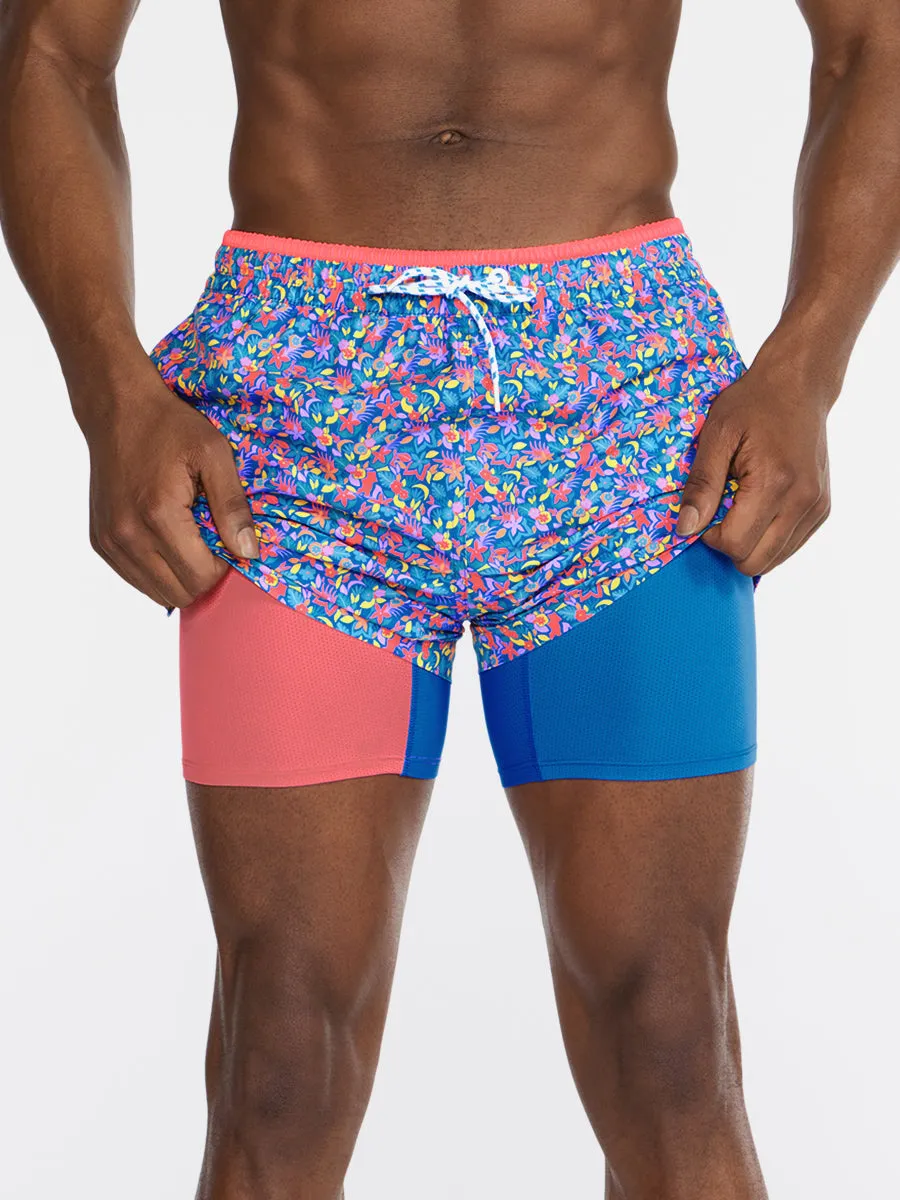 The Spades 5.5" (Classic Lined Swim Trunk)