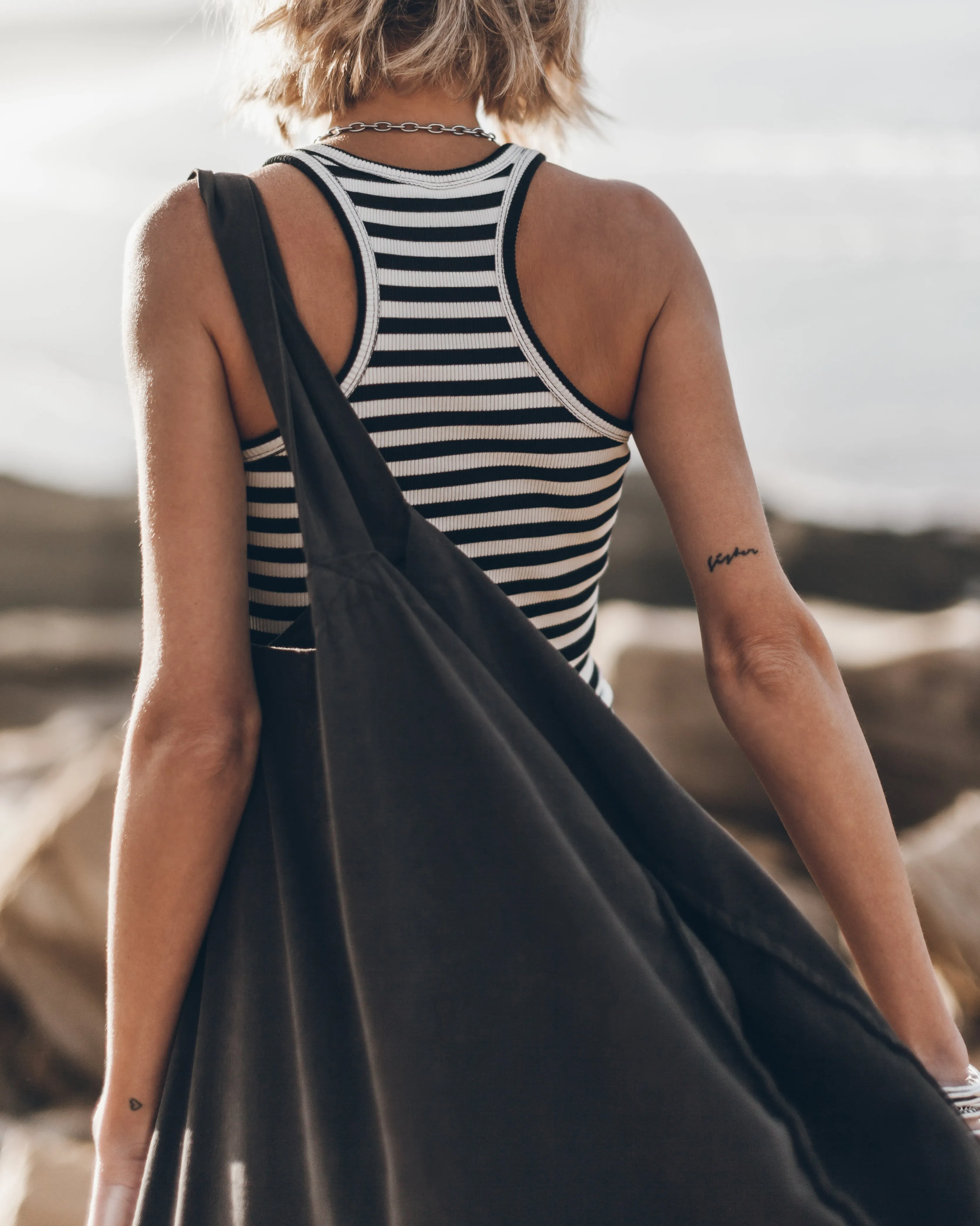 The Striped Ribbed Tank Top