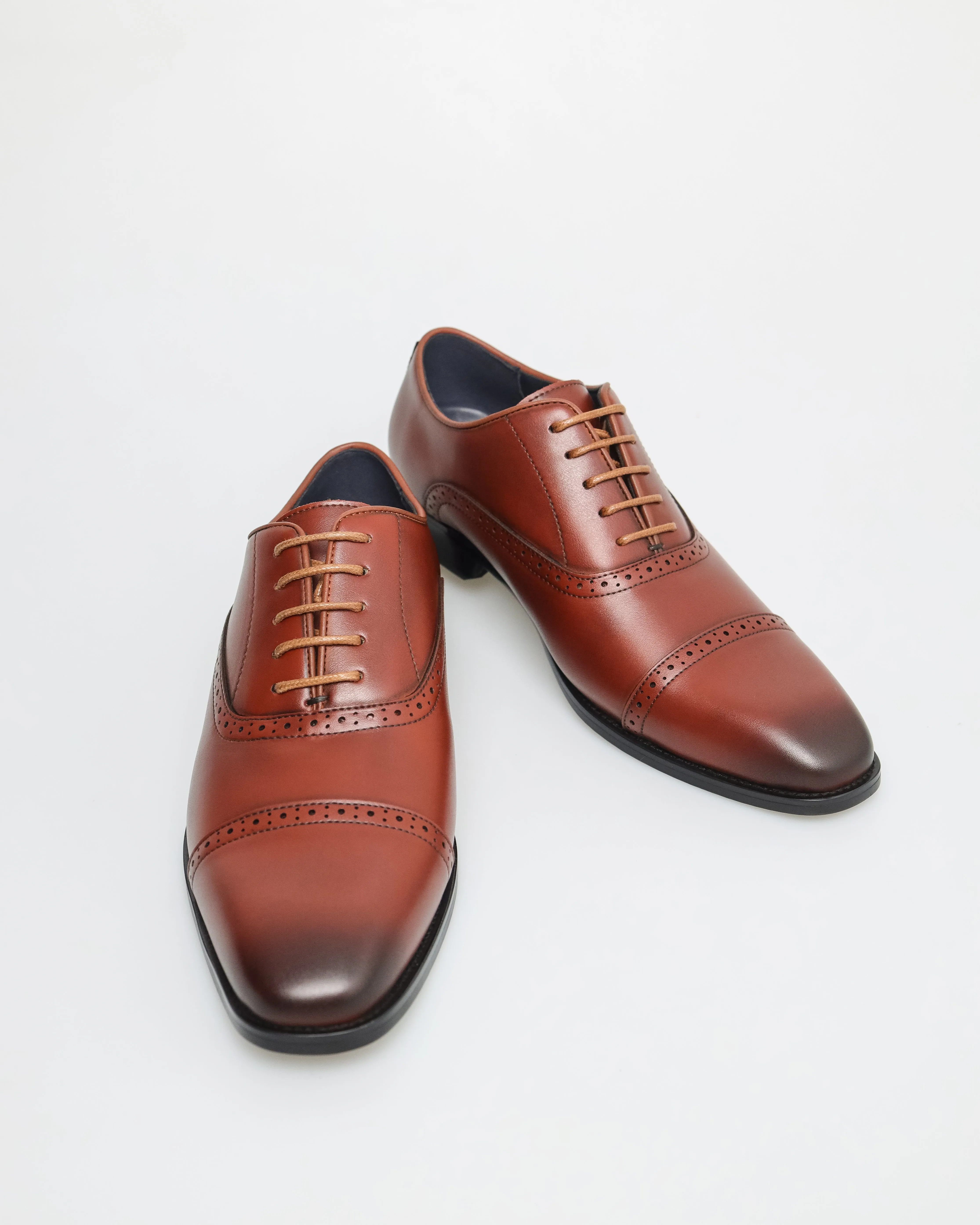 Tomaz F398 Men's Cap Toe Oxford (Brown)