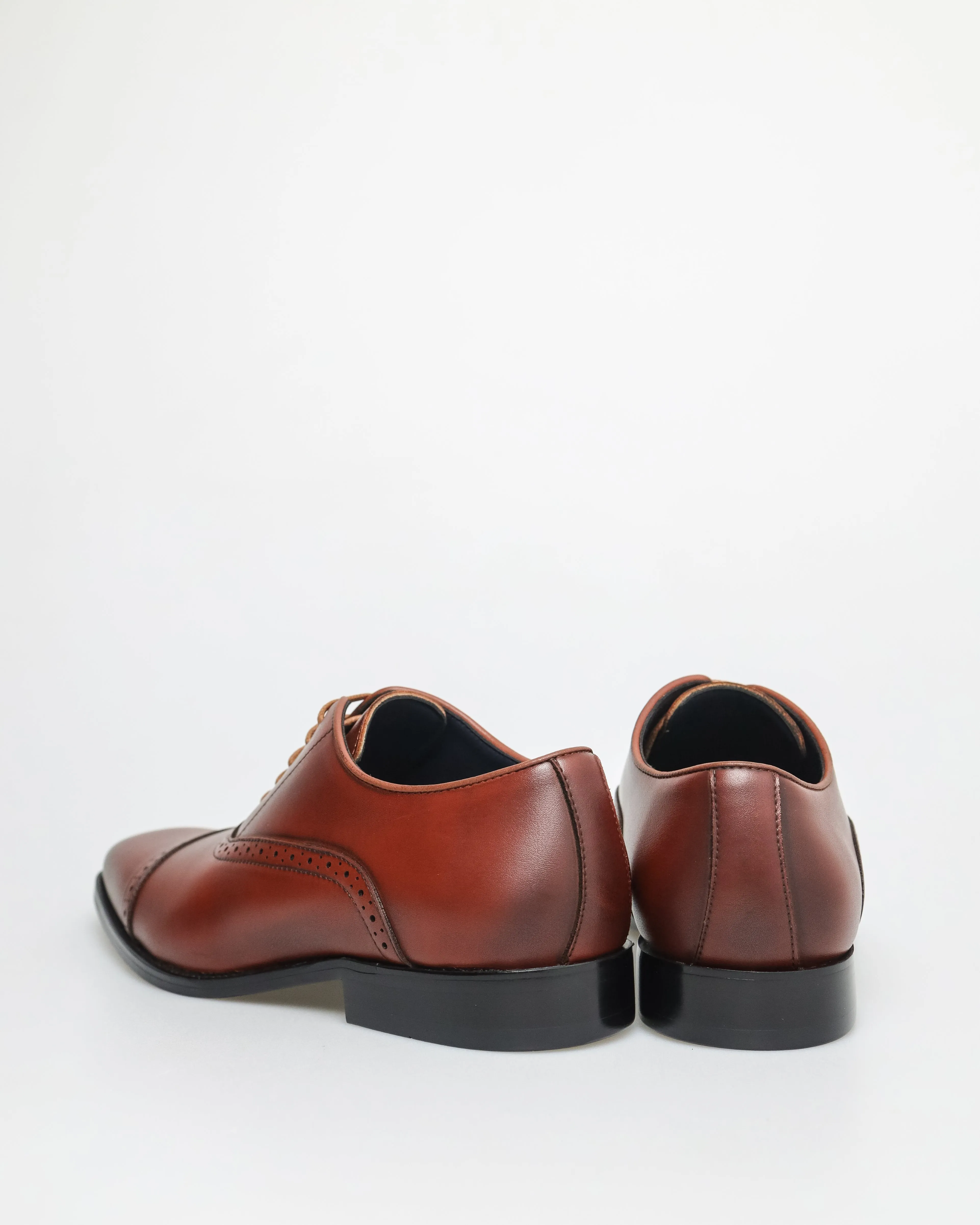 Tomaz F398 Men's Cap Toe Oxford (Brown)