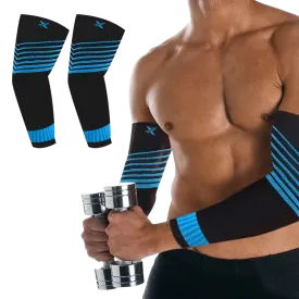 V-Striped Support Ankle Compression Pain Relief Recovery Sleeves (1-Pair)