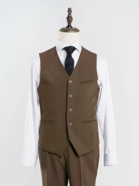 Vest - Coffee Plain