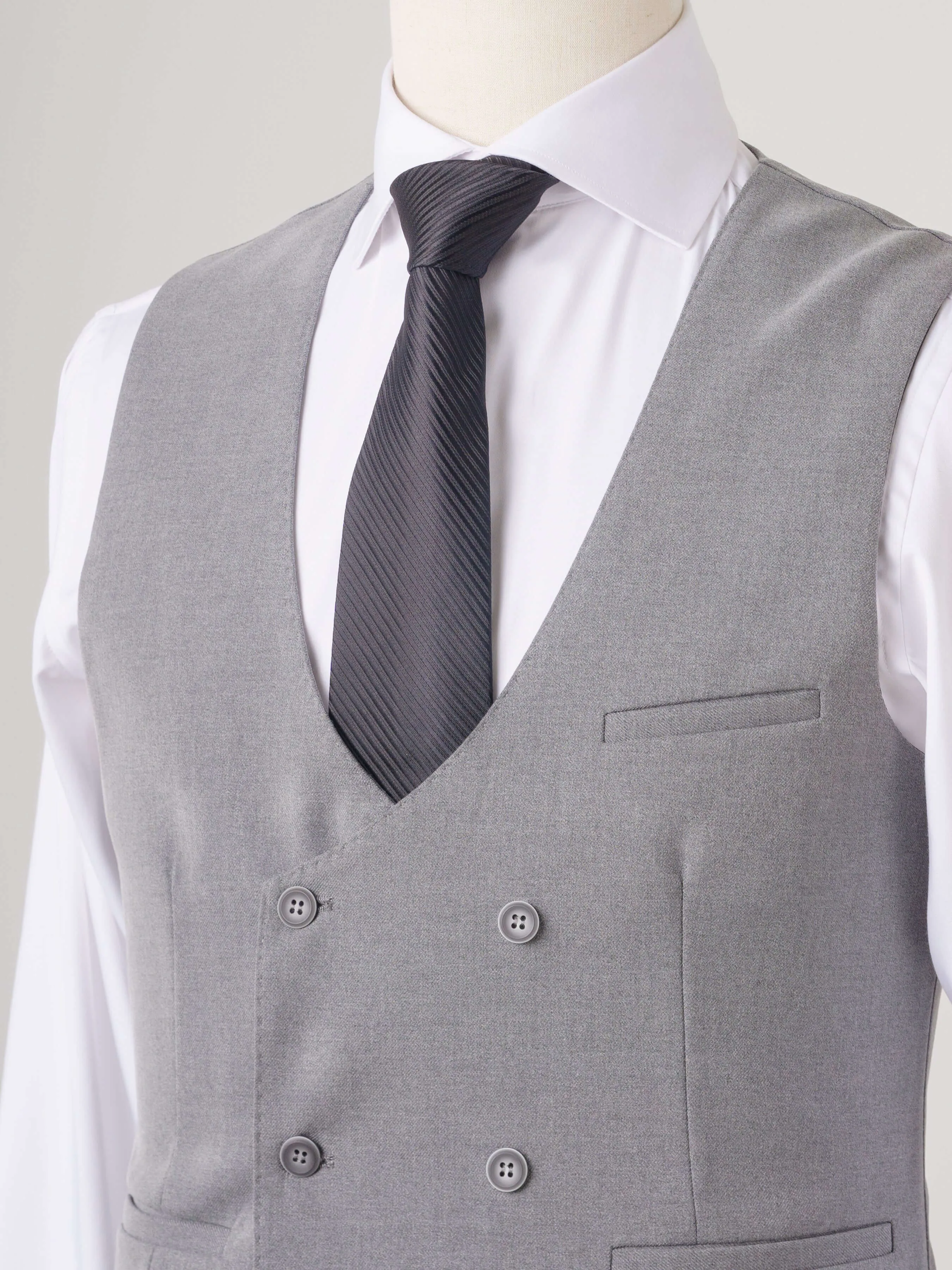 Vest - Grey Plain