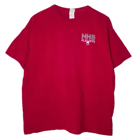 Vintage USA Printed HHS Play Offs T-Shirt Red (XL)