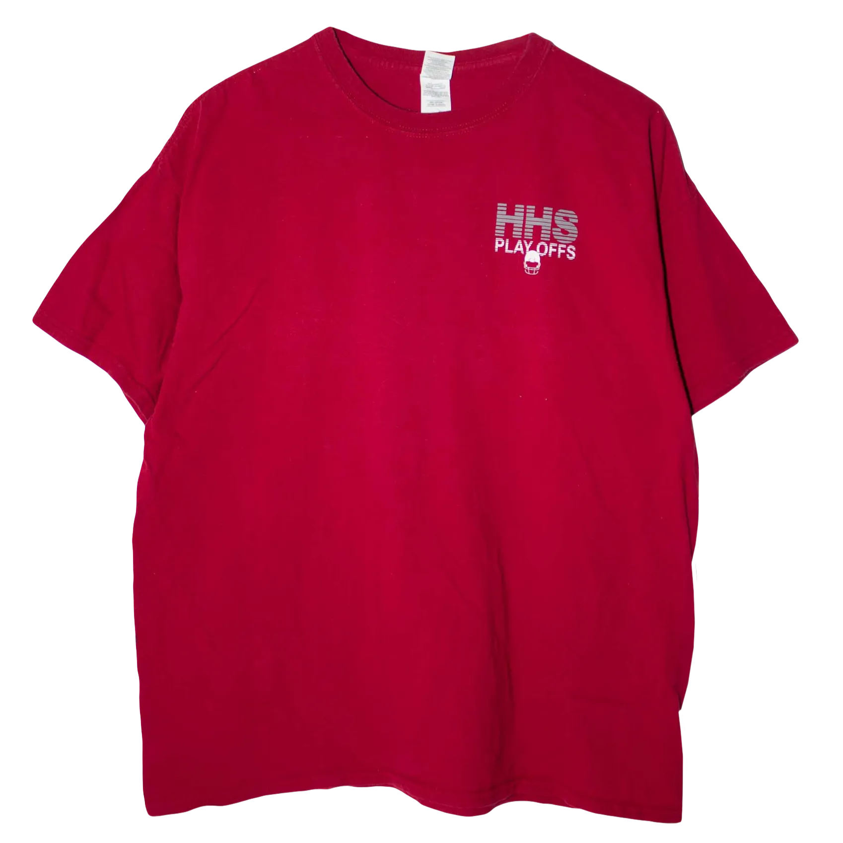 Vintage USA Printed HHS Play Offs T-Shirt Red (XL)