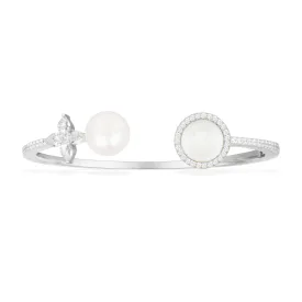 White Nacre and Pearl Cuff