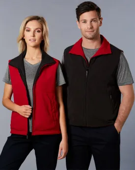 Winning Spirit Unisex Shower Proof Micro Fibre/ Polar Fleece Reversible Vest (PF04A)