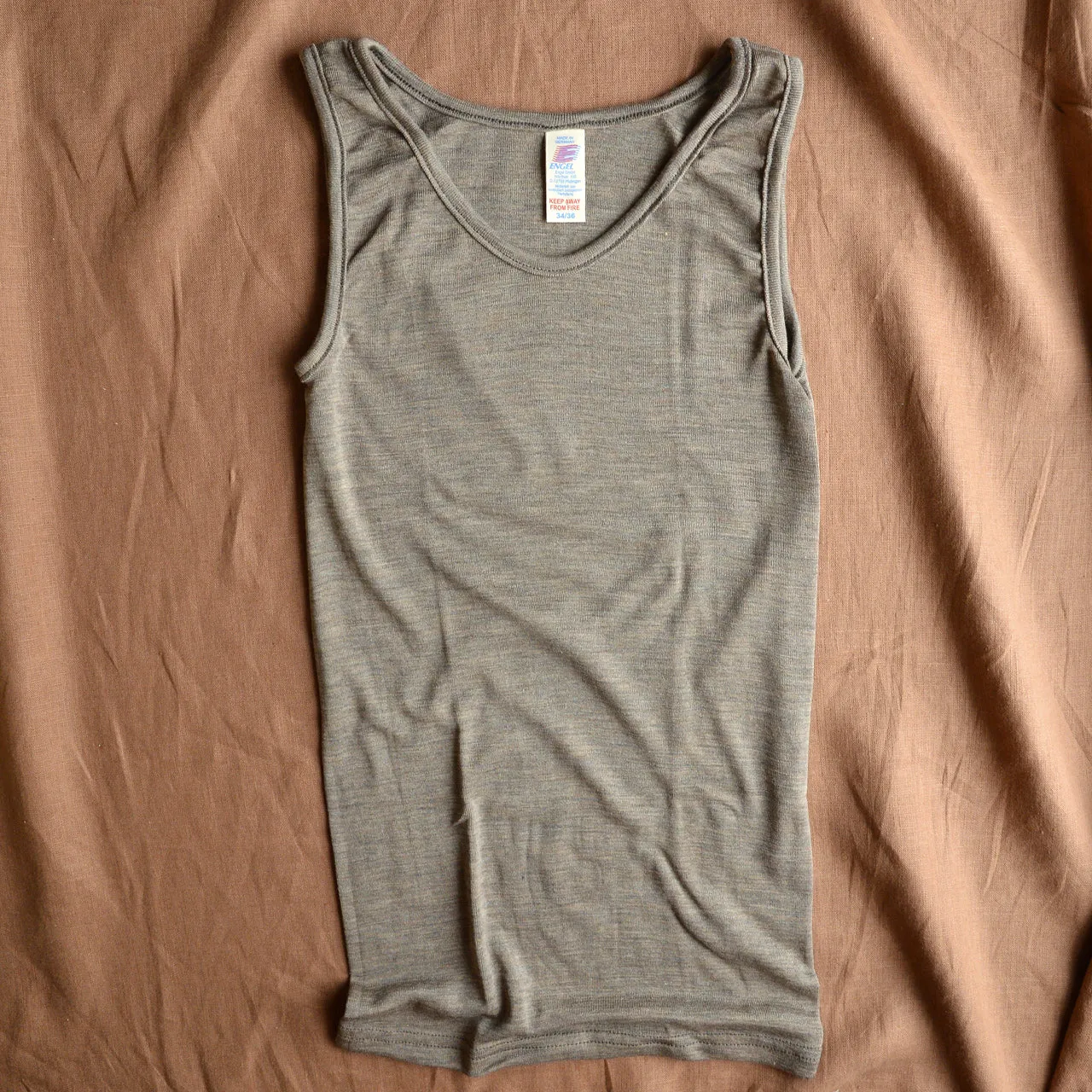 Women's Sleeveless Organic Merino/Silk Vest